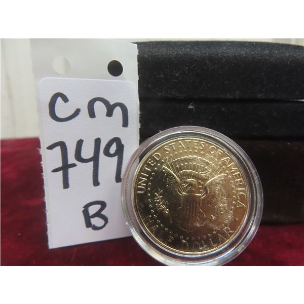 Gold-Plated U.S. Half Dollar