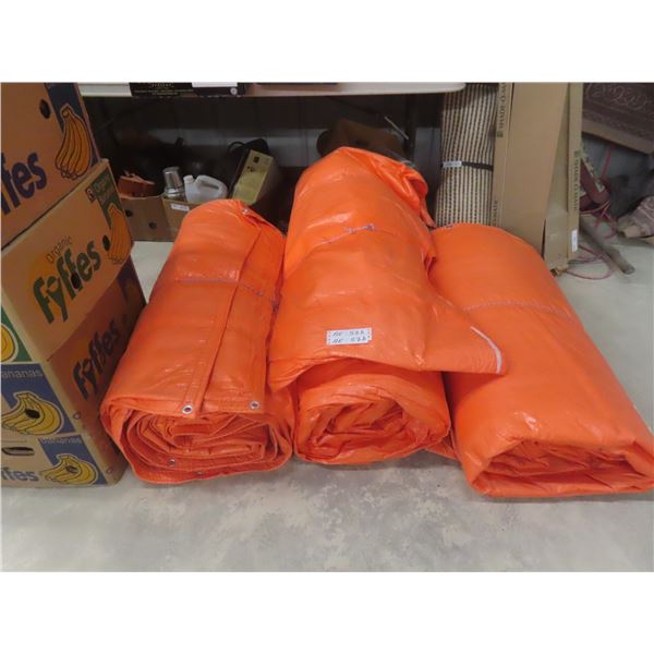 Three Insulated 12" x 20" Tarps