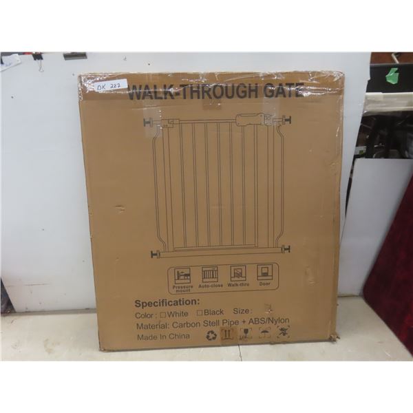 Walk-Through Baby Gate (52.76"–57.48") – New/Store Return