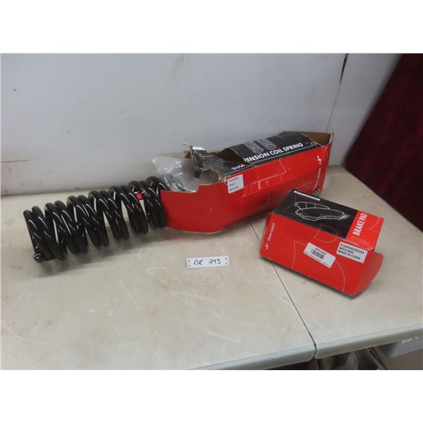Suspension Coil Springs and Brake Pads – New/Store Return