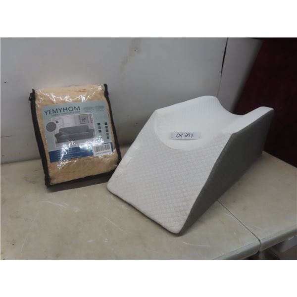 Sofa Stretch Furniture Cover and Wedge Pillows – New/Store Return