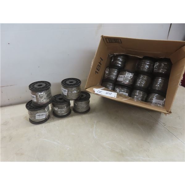 Sixteen Rolls of 304 Stainless Steel Wire – New/Store Return
