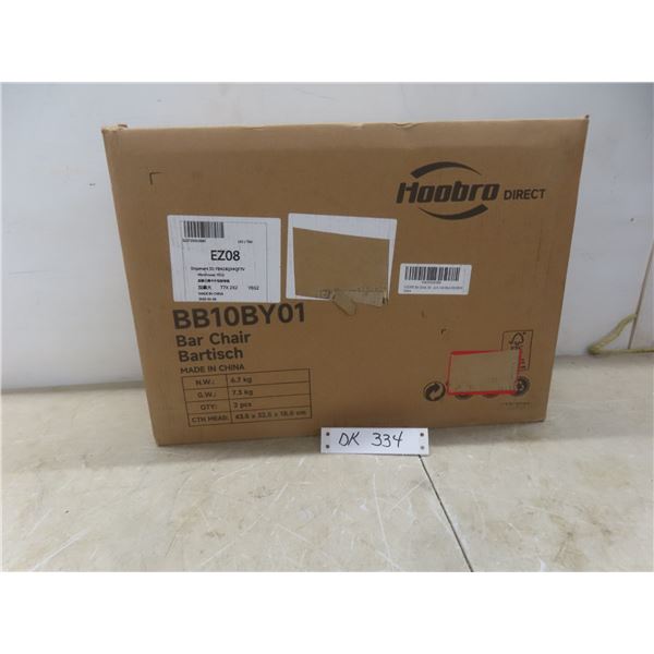 Two Café-Black Bar Stools – New/Store Return