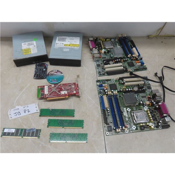 Computer Components: DVD/CD Rewritable Drives, Motherboards, and More