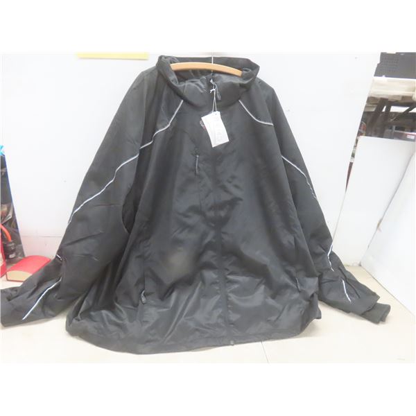 New with Tags Big & Tall Men’s Black Winter Jacket (5XL) with Detachable Lining and Hood