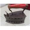 Image 9 : Antique Coal-Fueled Iron with Trivet and RCMP Goat Ball Cap