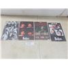 Image 1 : Four Modern 12" x 8" Metal Signs: The Beatles, Elvis, and More