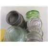 Image 7 : Fifty Vintage Fruit Jar Lids and Six Antique Fruit Jars (Circa 1915–1920) Good Condition