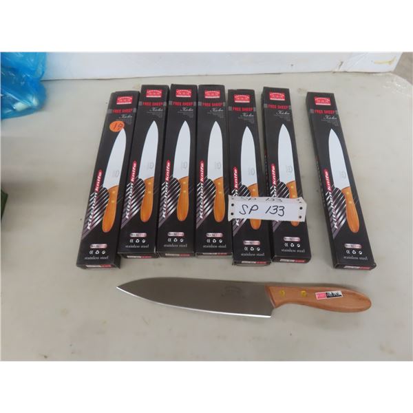 Eight New Large 13" Kitchen Knives