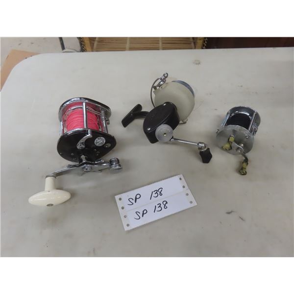 Three Fishing Reels (Ocean City, Shakespeare, and Others)