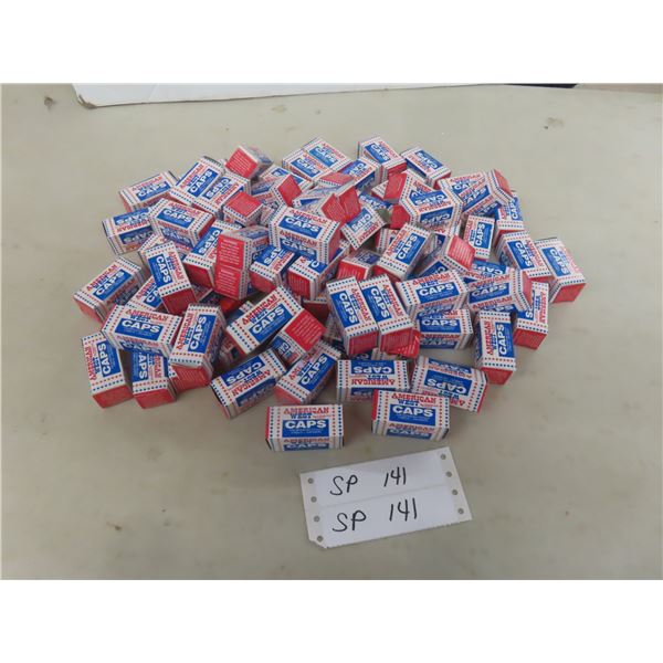 Eighty Packages of American West Caps; Five Rolls / 250 Shots Per Roll