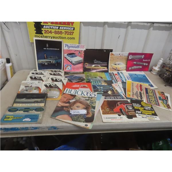 Car Brochures (1964–65), Magazines, and NOS Convex Mirrors