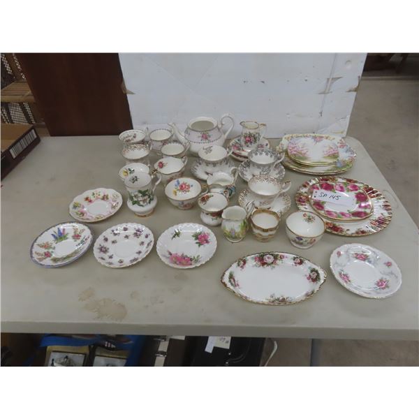 Thirty-Five Assorted Bone China Dishes