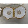 Image 4 : Vintage France Porcelain Serving Pieces: Two Large Trays and Two Divided Serving Trays