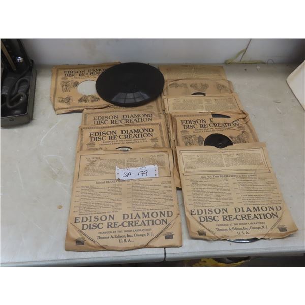 Ten Diamond Disc Edison Records (Unplayed Condition)