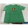 Image 5 : John Deere 8" x 12" Metal Sign and Two Medium T-Shirts