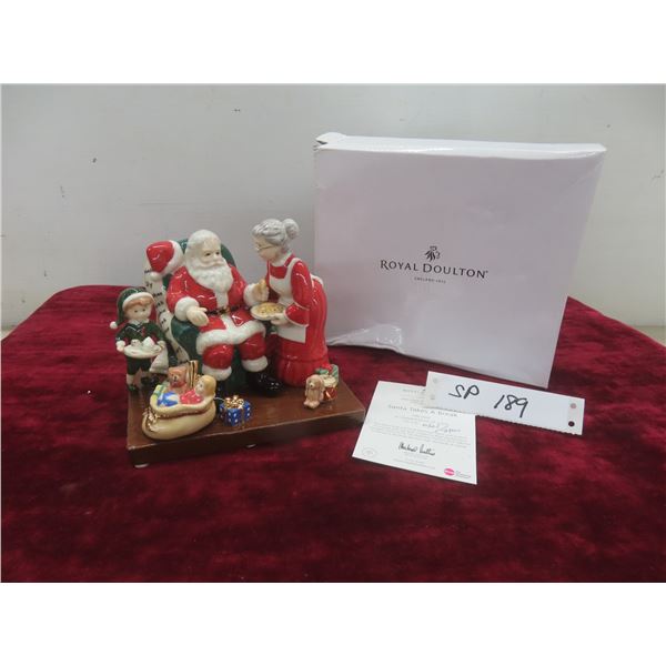 Royal Doulton “Santa Takes a Break” Figurine (5 1/2" x 6" x 4 1/2")