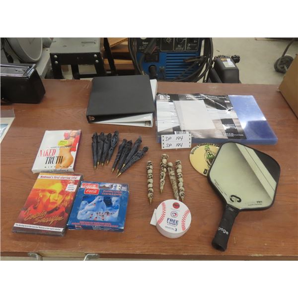 Transparent Binding Covers/2 Binders; Twelve Skull/Witch/Mummy Pens; Coca-Cola Playing Cards; DVD; 