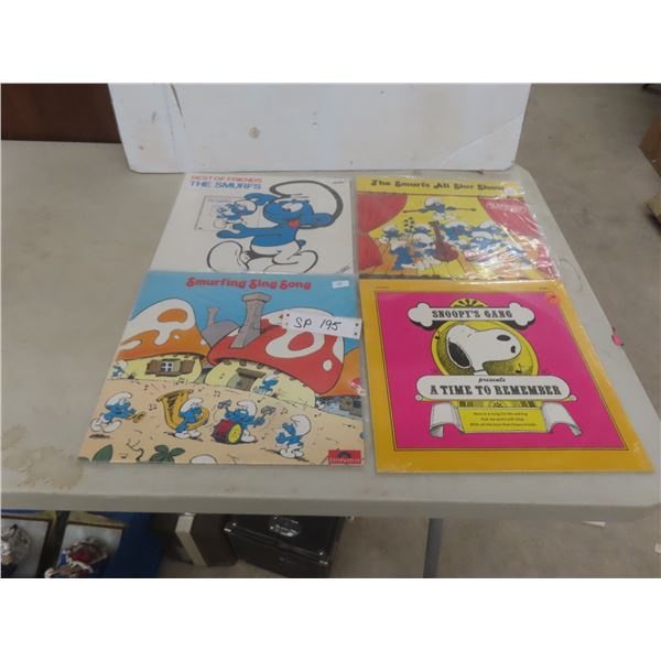 Four Smurf Albums