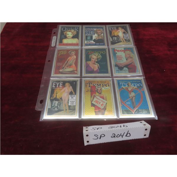 Nine 1993 Marilyn Monroe Chromium Subset Cards