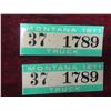 Image 2 : Twenty Sets of Montana USA 1971 Truck License Plate Stickers