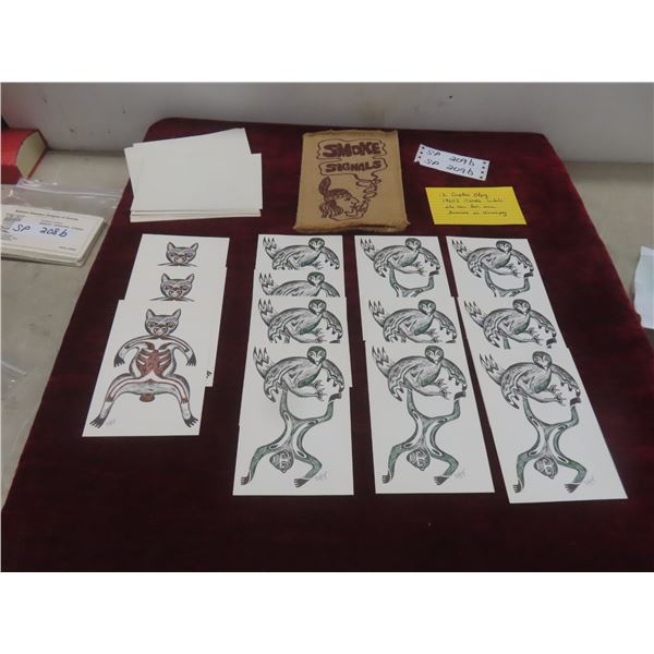 Twelve Daphne Odjig 1960s Art Cards (Winnipeg Store Era)