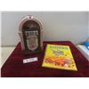 Image 1 : Jukebox-Style Radio Cassette Player (Not Working) and Disney Dumbo Hardcover Book (Rough Condition)
