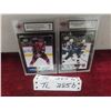 Image 1 : Matias Maccelli and Quinton Byfield Graded Rookie Hockey Cards
