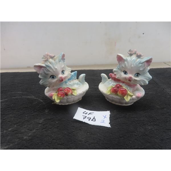 Ceramic Kitten Salt & Pepper Shakers
