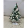 Image 1 : Ceramic Christmas Tree with Lights, 17" Tall