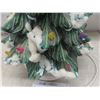 Image 2 : Ceramic Christmas Tree with Lights, 17" Tall