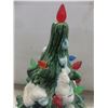 Image 3 : Ceramic Christmas Tree with Lights, 17" Tall