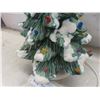 Image 4 : Ceramic Christmas Tree with Lights, 17" Tall