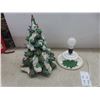 Image 8 : Ceramic Christmas Tree with Lights, 17" Tall