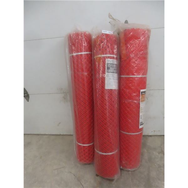 Three Rolls of Snow Fence