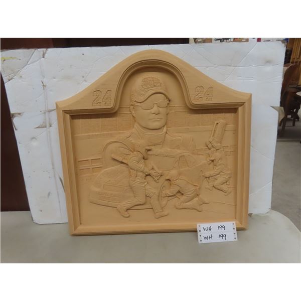 20" x 21" Wood Carved Plaque – Jeff Gordon
