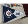 Image 12 : Winnipeg Jets Lot Including Connor Hellebuyck Bobblehead and Program, Large Felt Pennant, Andrew