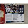 Image 3 : Winnipeg Jets Lot Including Connor Hellebuyck Bobblehead and Program, Large Felt Pennant, Andrew