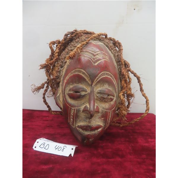 Vintage Handmade African Ceremonial Chokwe Initiation Mask - Approx 14 x 9
