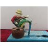 Image 4 : Vintage Cast Iron Mechanical Coin Bank “Fisherman – The One That Got Away,” Working Condition