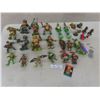 Image 1 : Over 25 TMNT Figures (Various Sizes), Pez Dispensers, Weapons, and Collector Cards