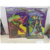Image 5 : TMNT Two-Pack (Leonardo & Raphael) and Four Foam Wall Decorations in Original Packaging