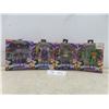 Image 1 : Four Factory-Sealed TMNT “Turtles in Time” Figures