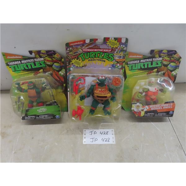 TMNT Pizza Tossin’ Re-Deco Raphael and Michelangelo Figures