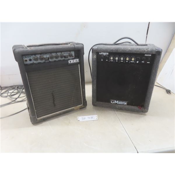 Two Amps (Crate 110 Amp and Matrix 117 Volt)