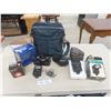 Image 1 : Olympus Camera, Vivitar Flashes, Carry Bag, and More