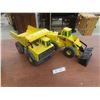Image 1 : Two Tonka Vehicles (Dump Truck and Mighty Diesel Loader)