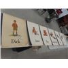 Image 1 : Six Vintage Big Books (Dick, Jane, Tim, Spot, Puff, etc.) 24" × 19"