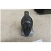 Image 4 : Vintage Soapstone Carving by Noted Inuit Artist Levi Qumaluk; Signed and Stickered