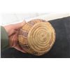 Image 5 : Antique Indigenous Hand-Woven Lidded Basket, 7" Tall